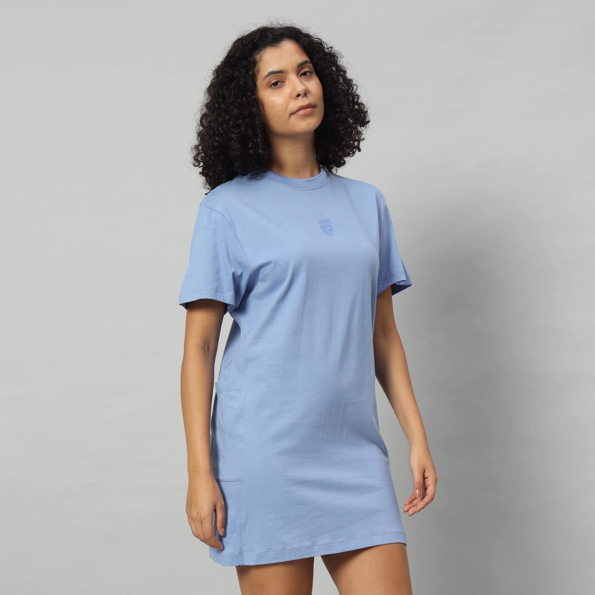 Ladies T-shirt Dress with Pockets