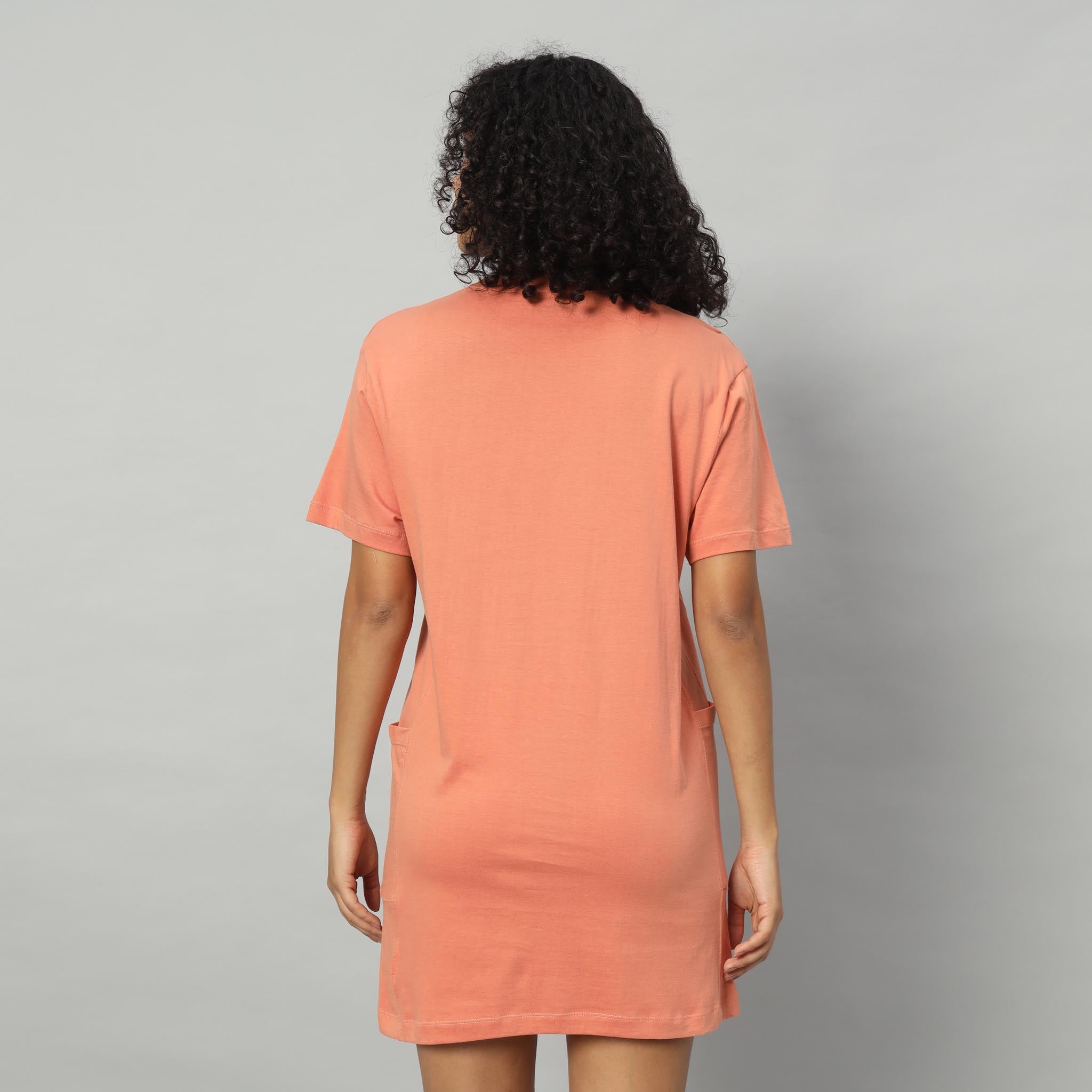 Ladies T-shirt Dress with Pockets