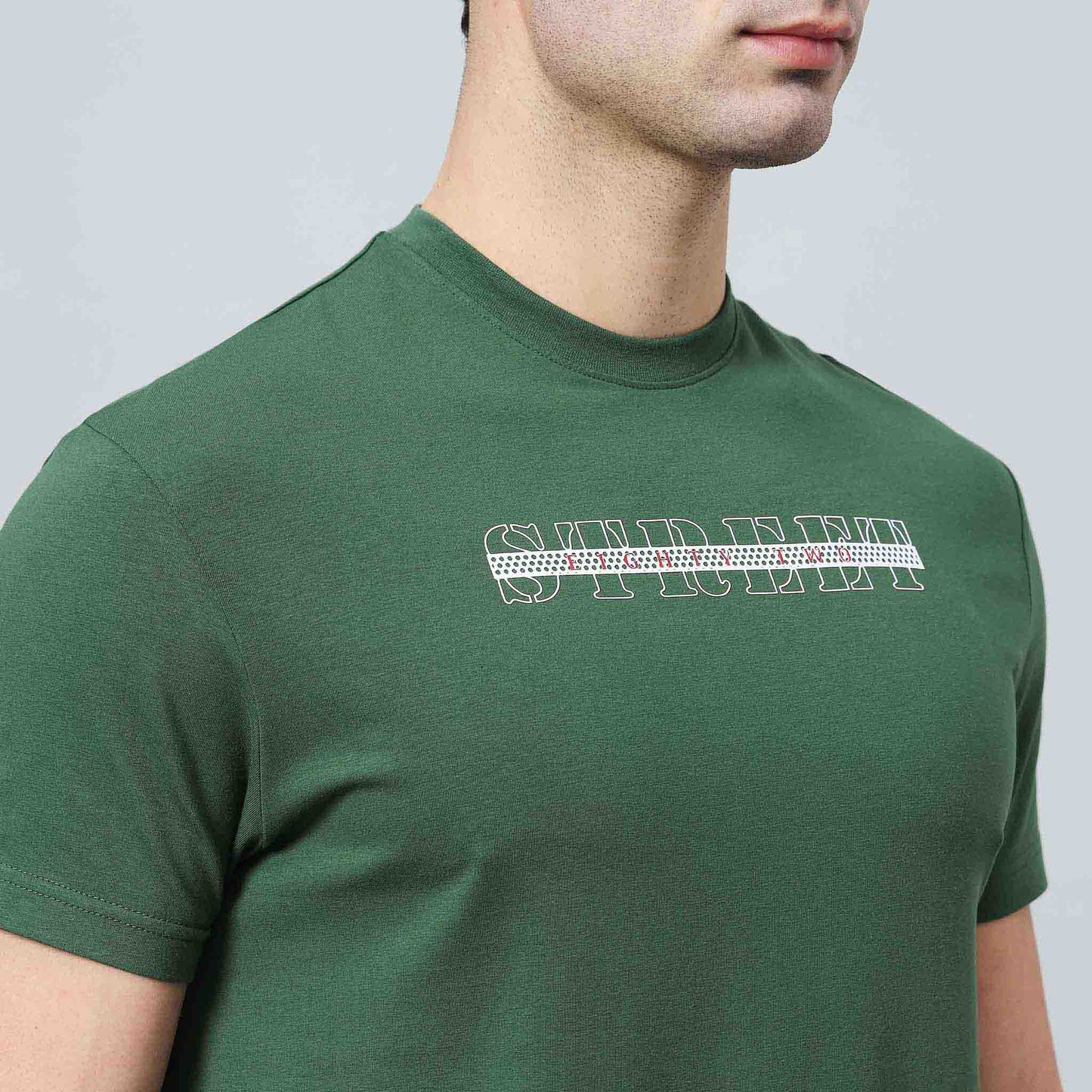 Plain Crew Neck Essential Regular Tshirt Silicon Matte High Build Print