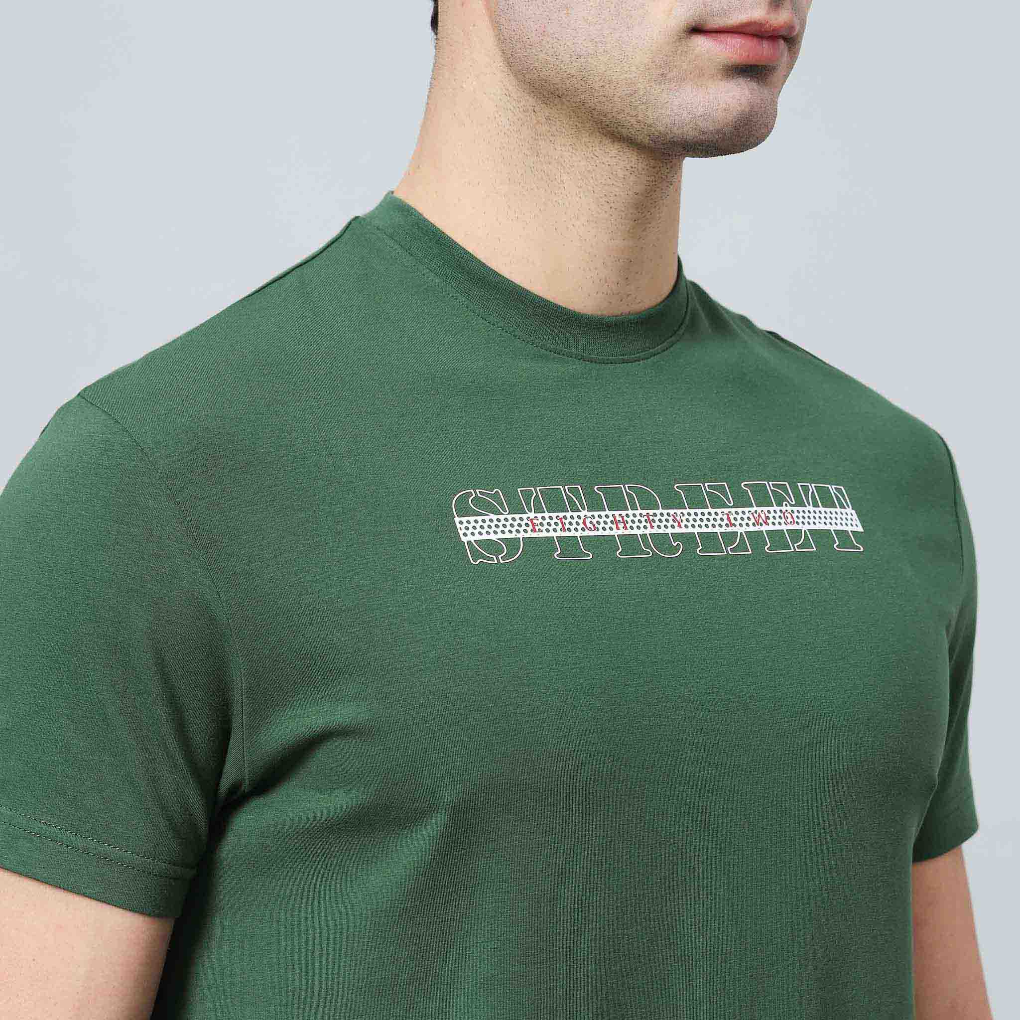 Plain Crew Neck Essential Regular Tshirt Silicon Matte High Build Print