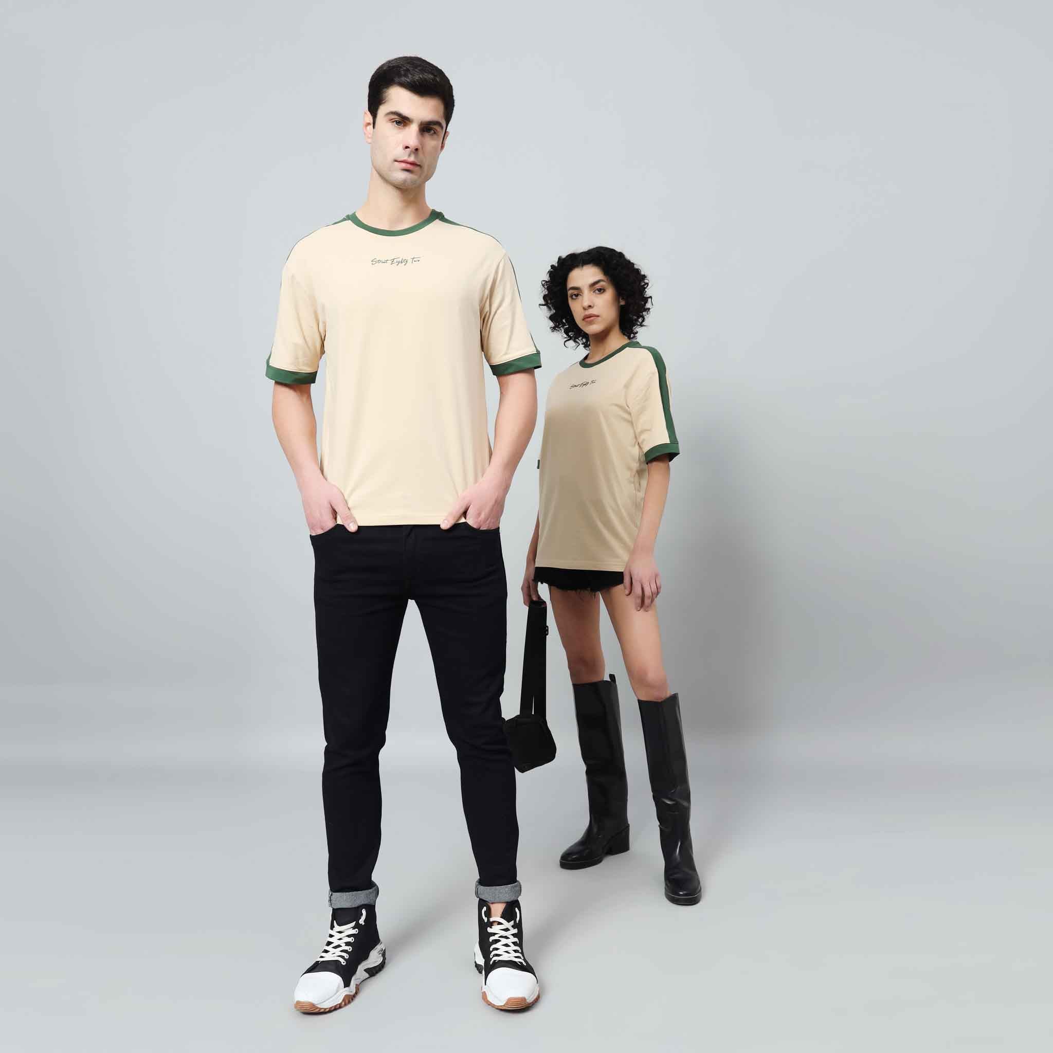 Oversize Contrast Ringer T-shirt
