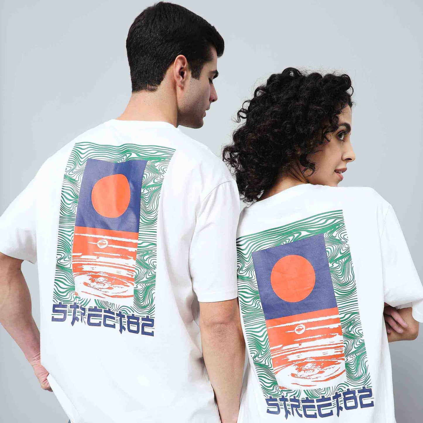 Aesthetic Lagoon Sunset Print T-shirt