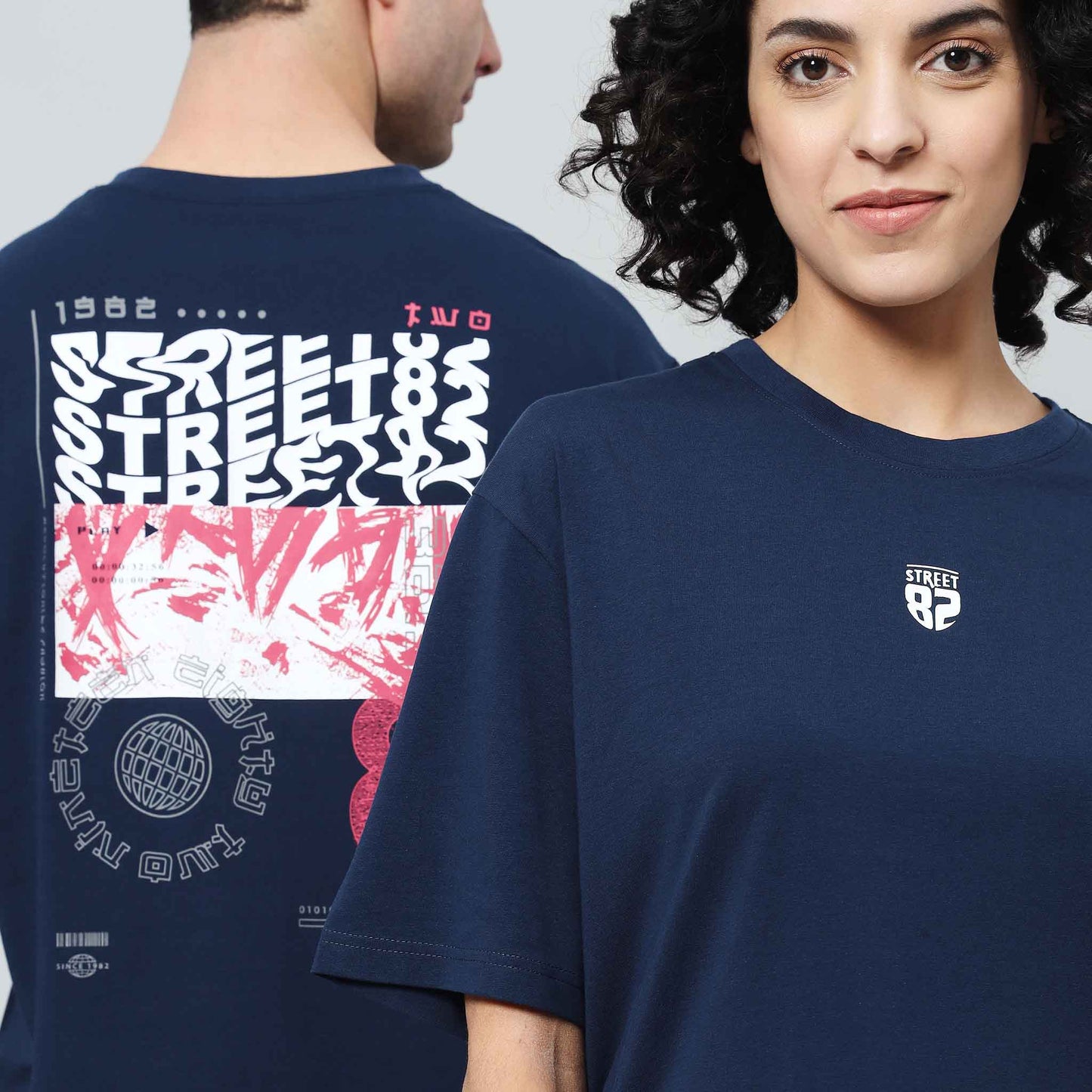 Oversize Graphic Stamp T-shirt