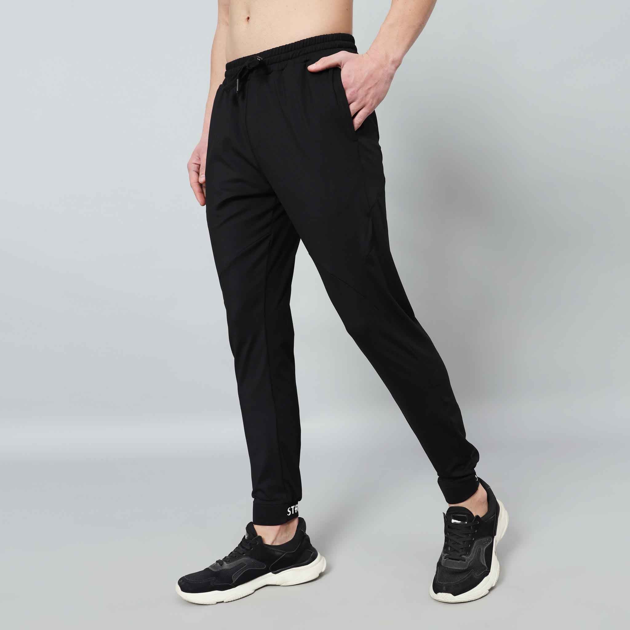 Gents Track Pants with Rear Zipper Pocket and Logo print in cuff