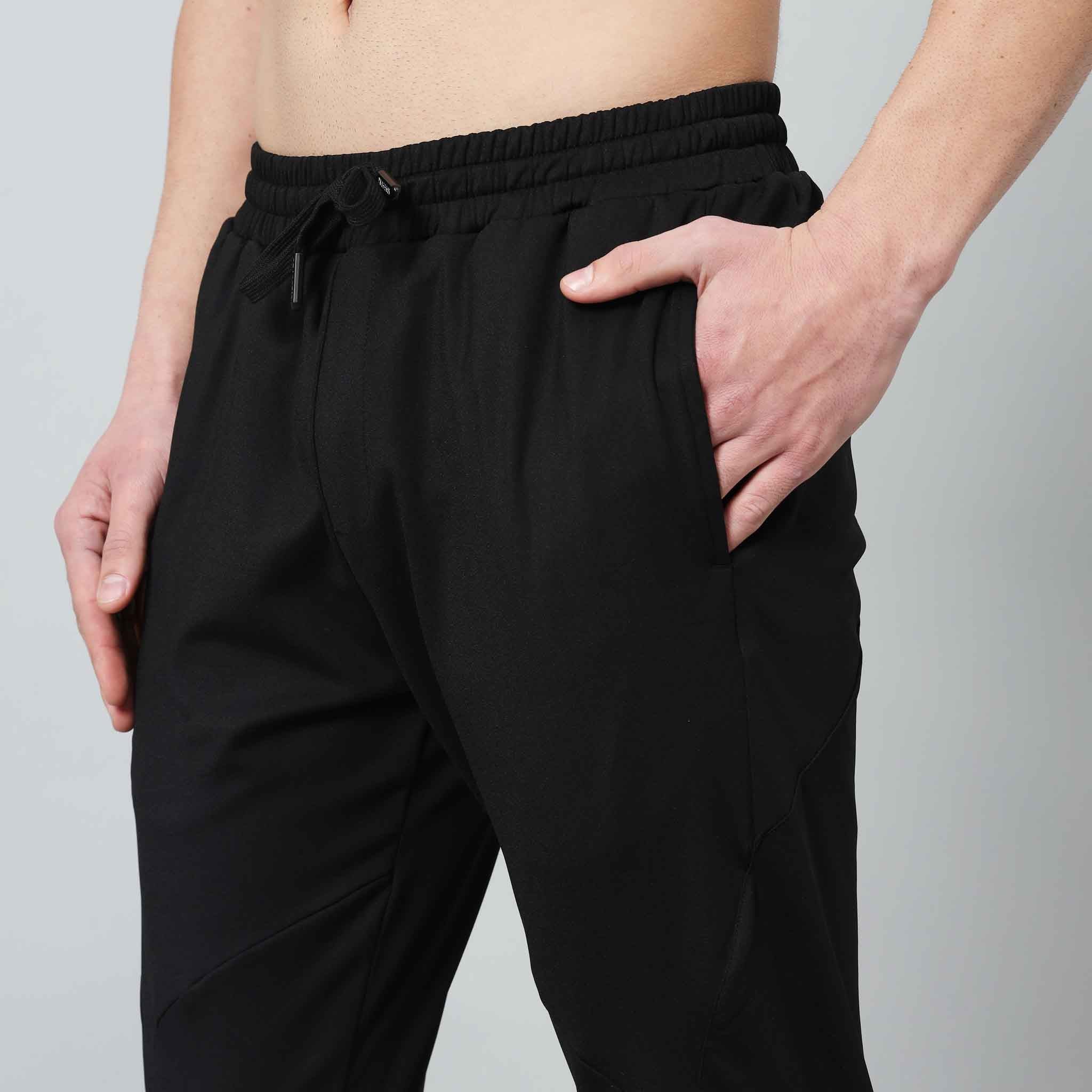 Gents Track Pants with Rear Zipper Pocket and Logo print in cuff