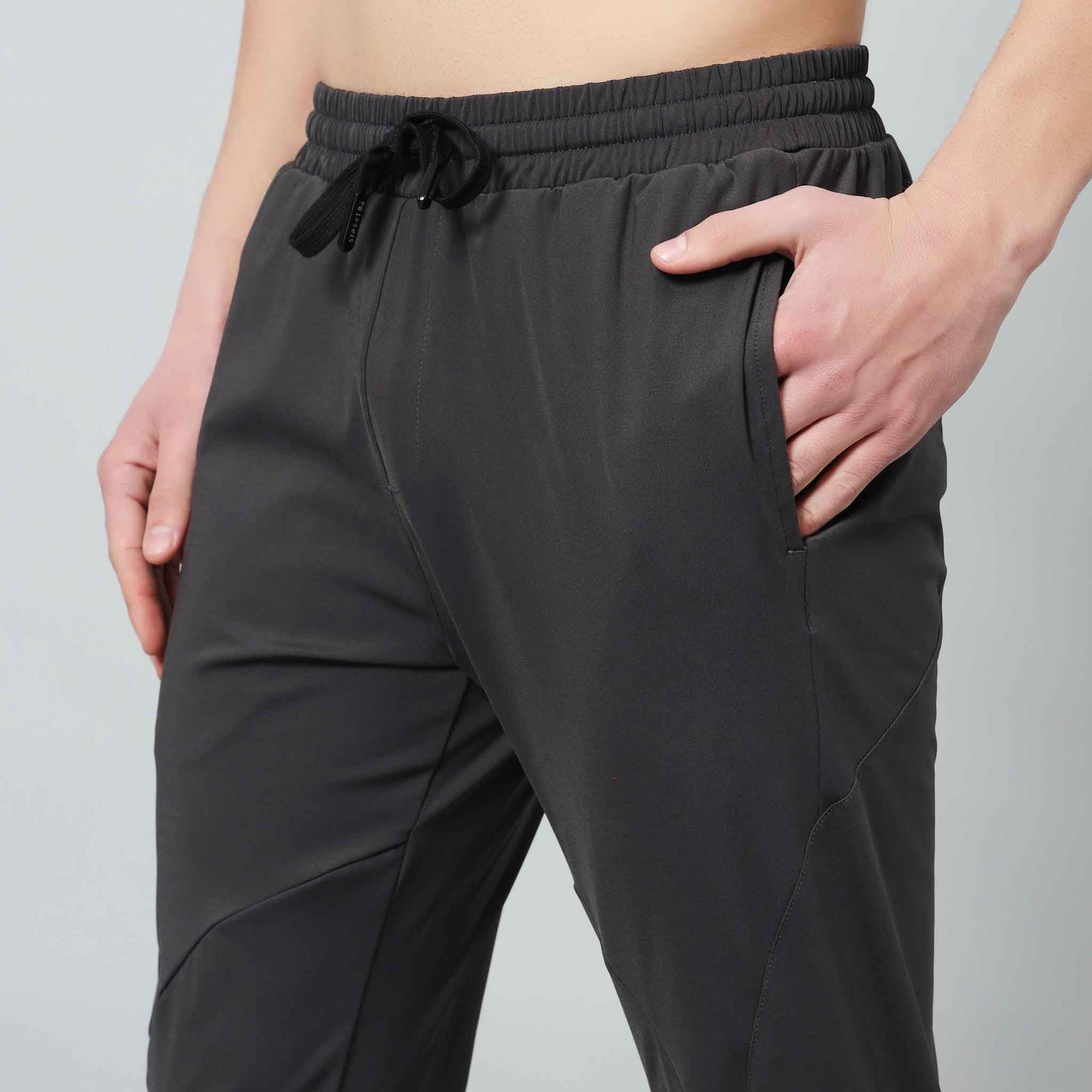 Gents Track Pants with Rear Zipper Pocket and Logo print in cuff