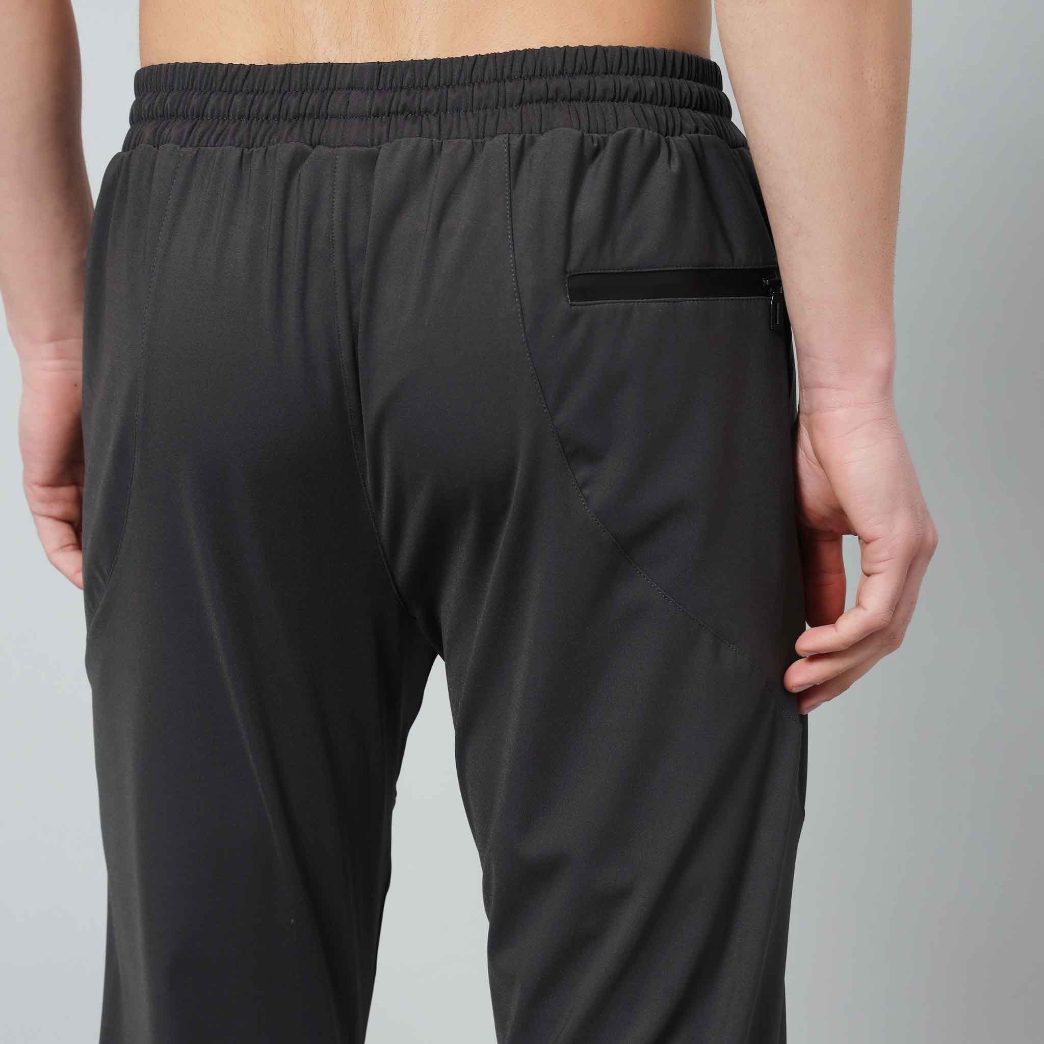 Gents Track Pants with Rear Zipper Pocket and Logo print in cuff