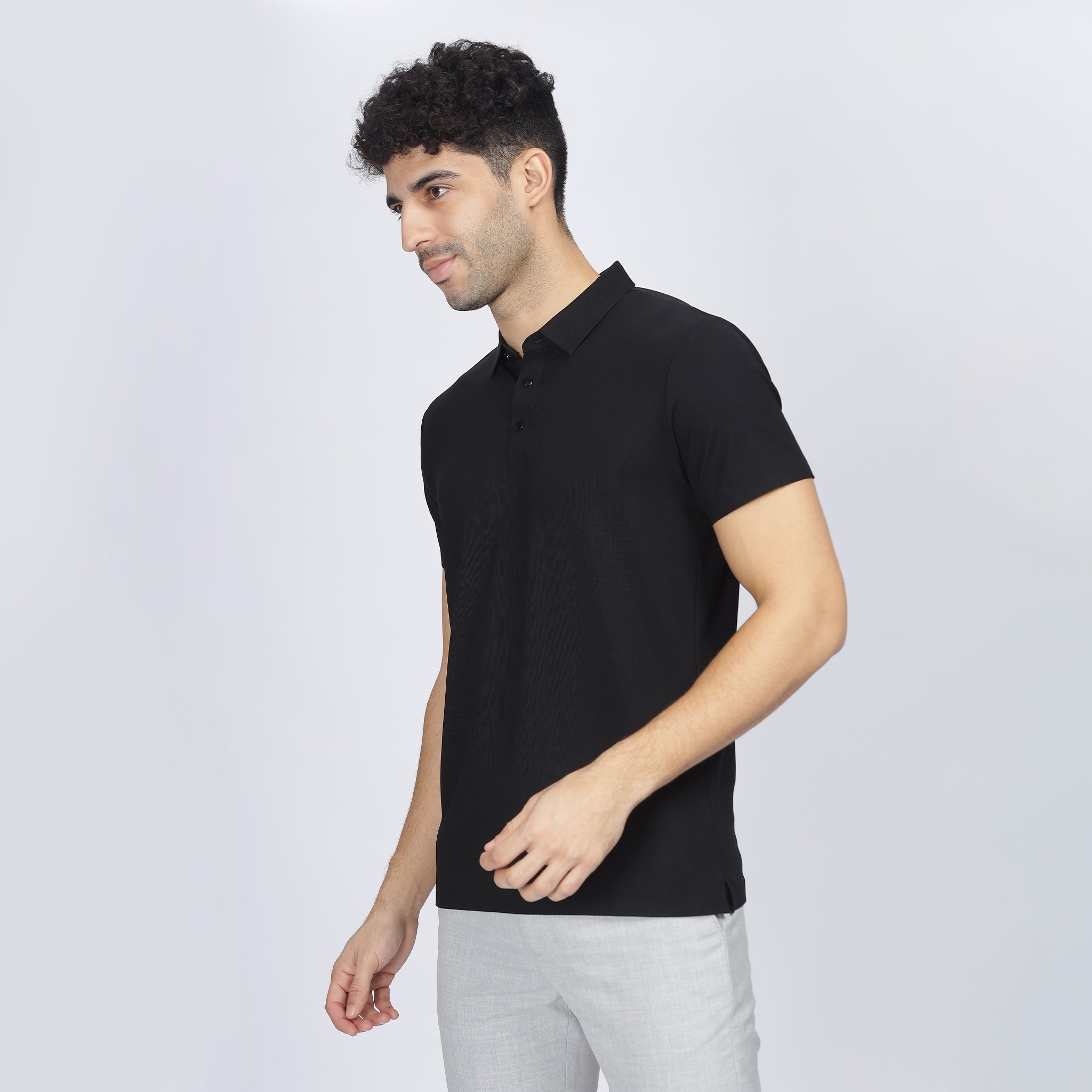 Mens Polo T-shirt - Seamless plain design