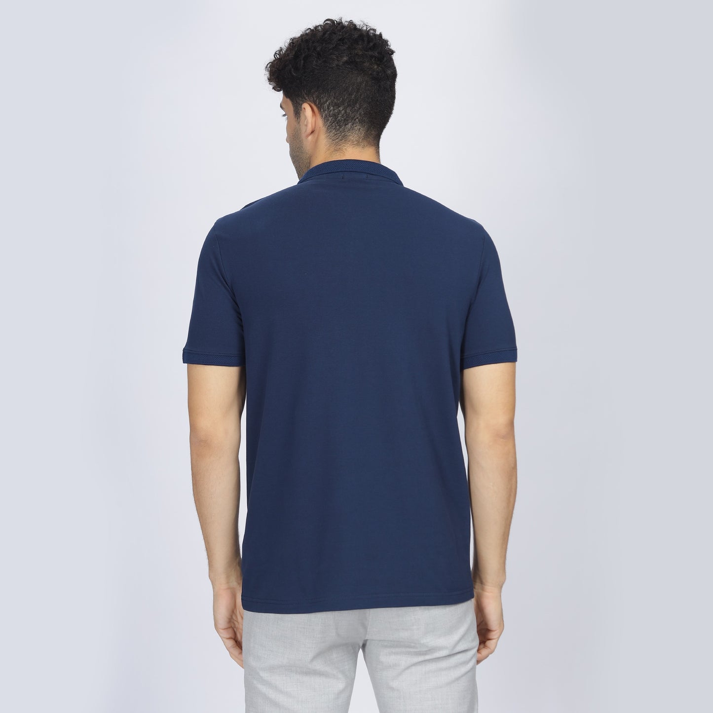 Mens Polo Collar T-shirt - Street82 Print on Placket