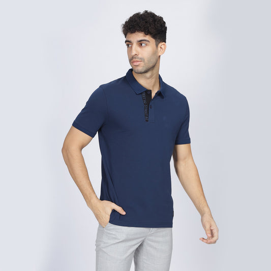 Mens Polo Collar T-shirt - Street82 Print on Placket