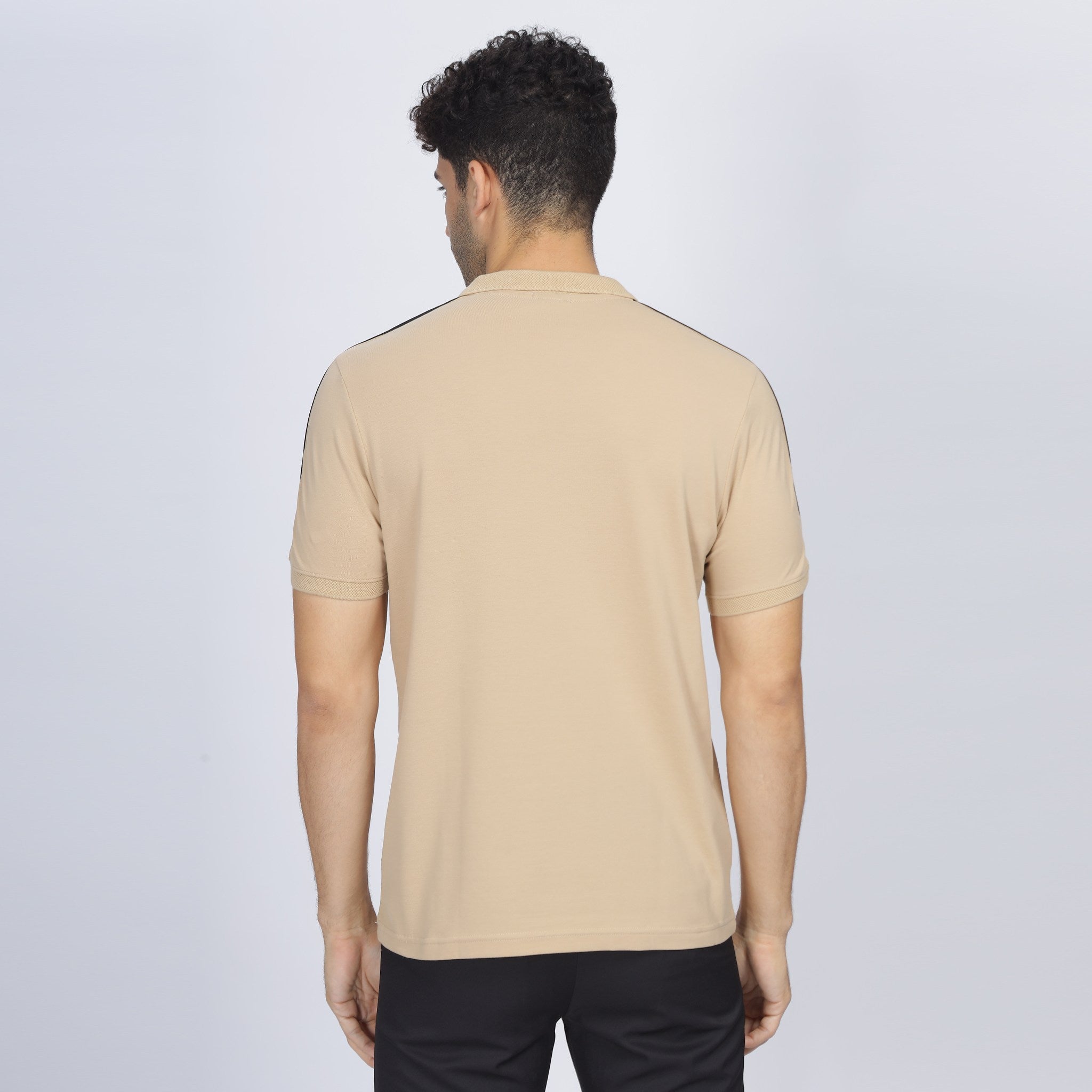 Mens Polo Collar T-shirt with Street82 band Attached