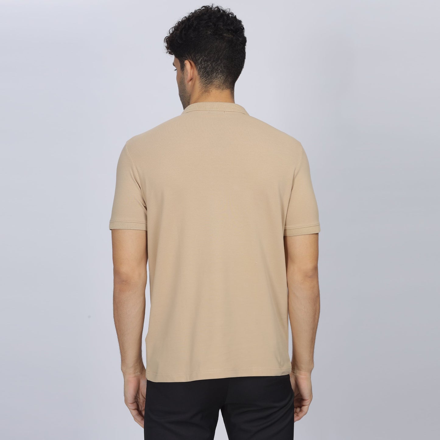 Mens Polo Collar T-shirt - Street82 Print on Placket