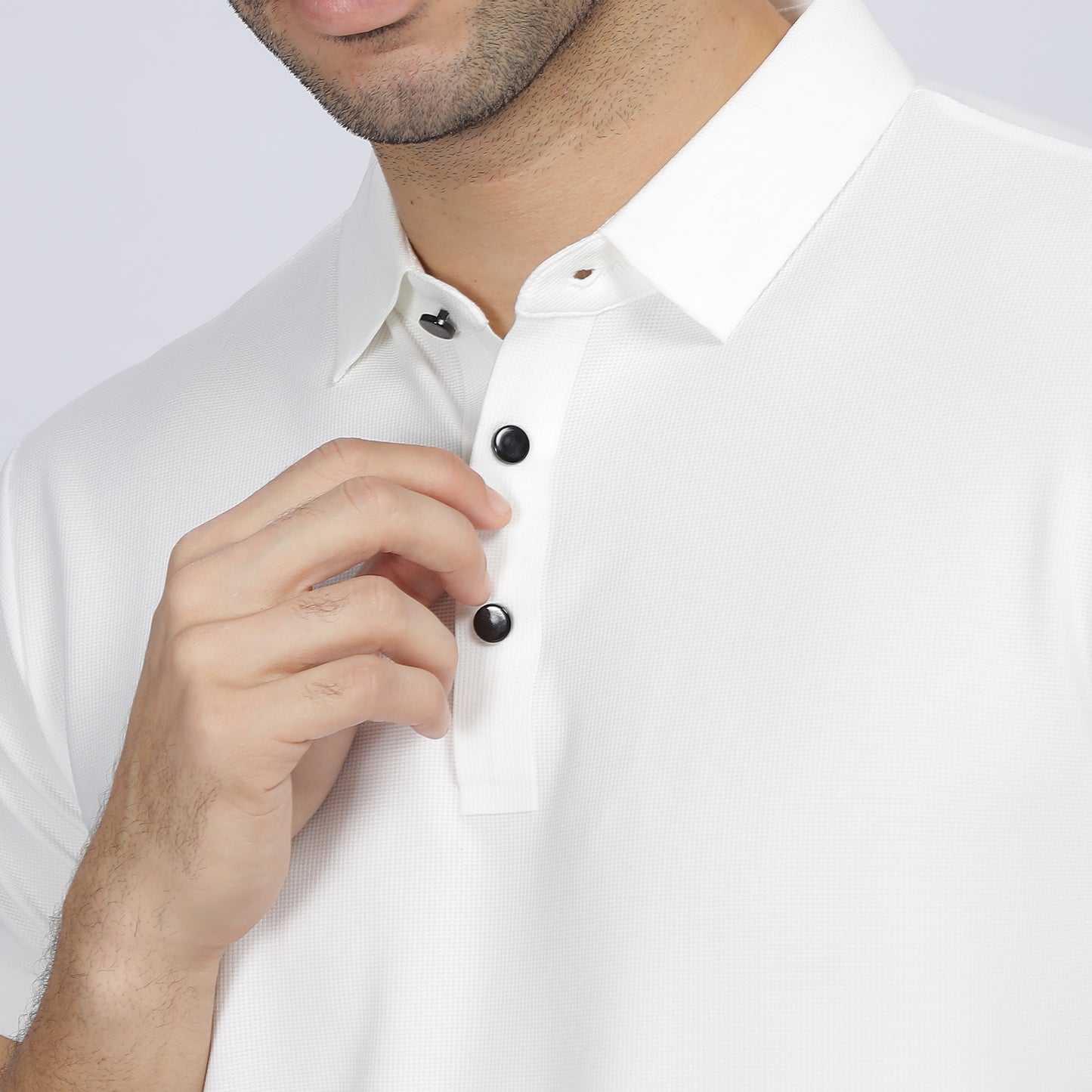 Mens Polo T-shirt - Seamless plain design