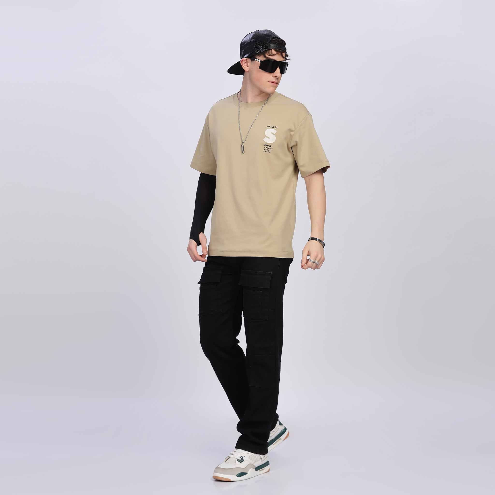 Applique Detailed Oversize T-shirt