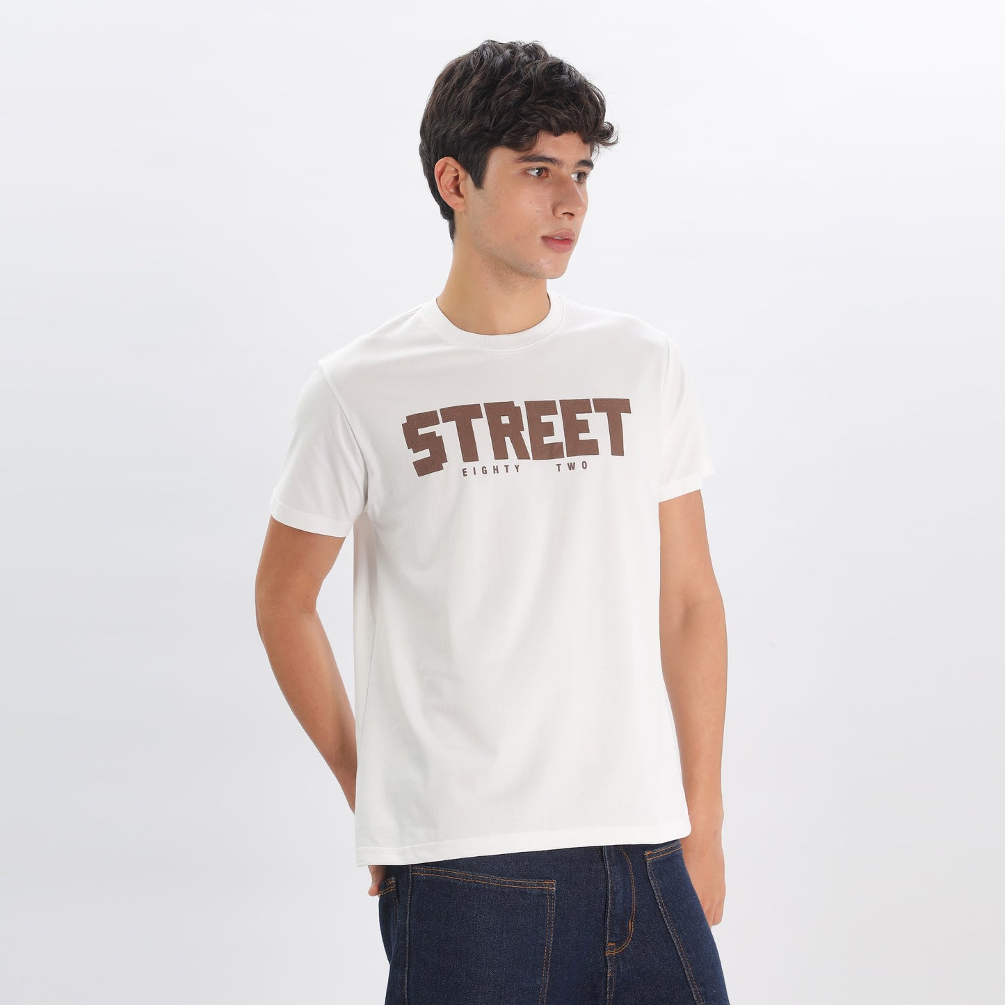 Mens Regular Tshirt - Textured Print