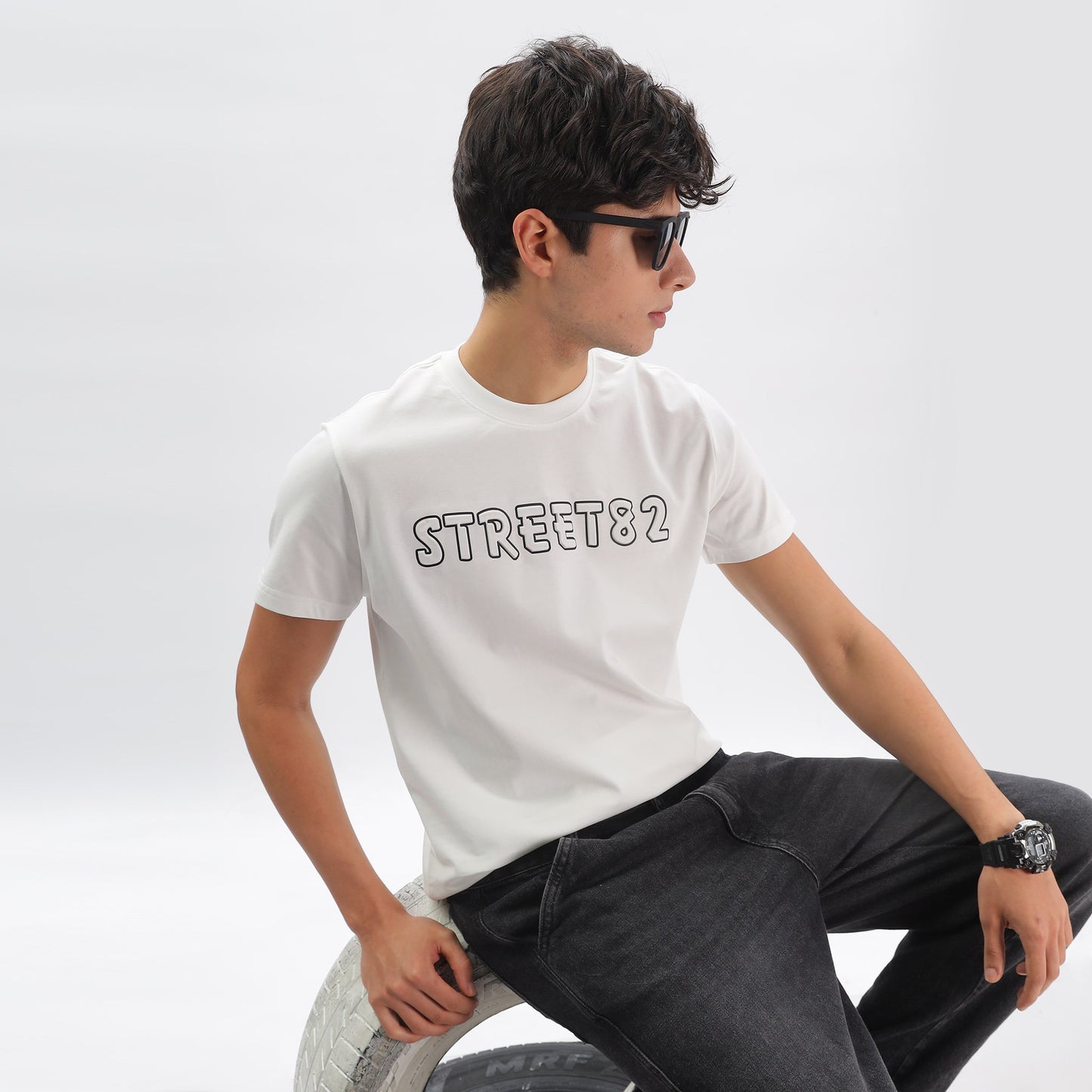 Mens Regular Tshirt - Embossed Logo