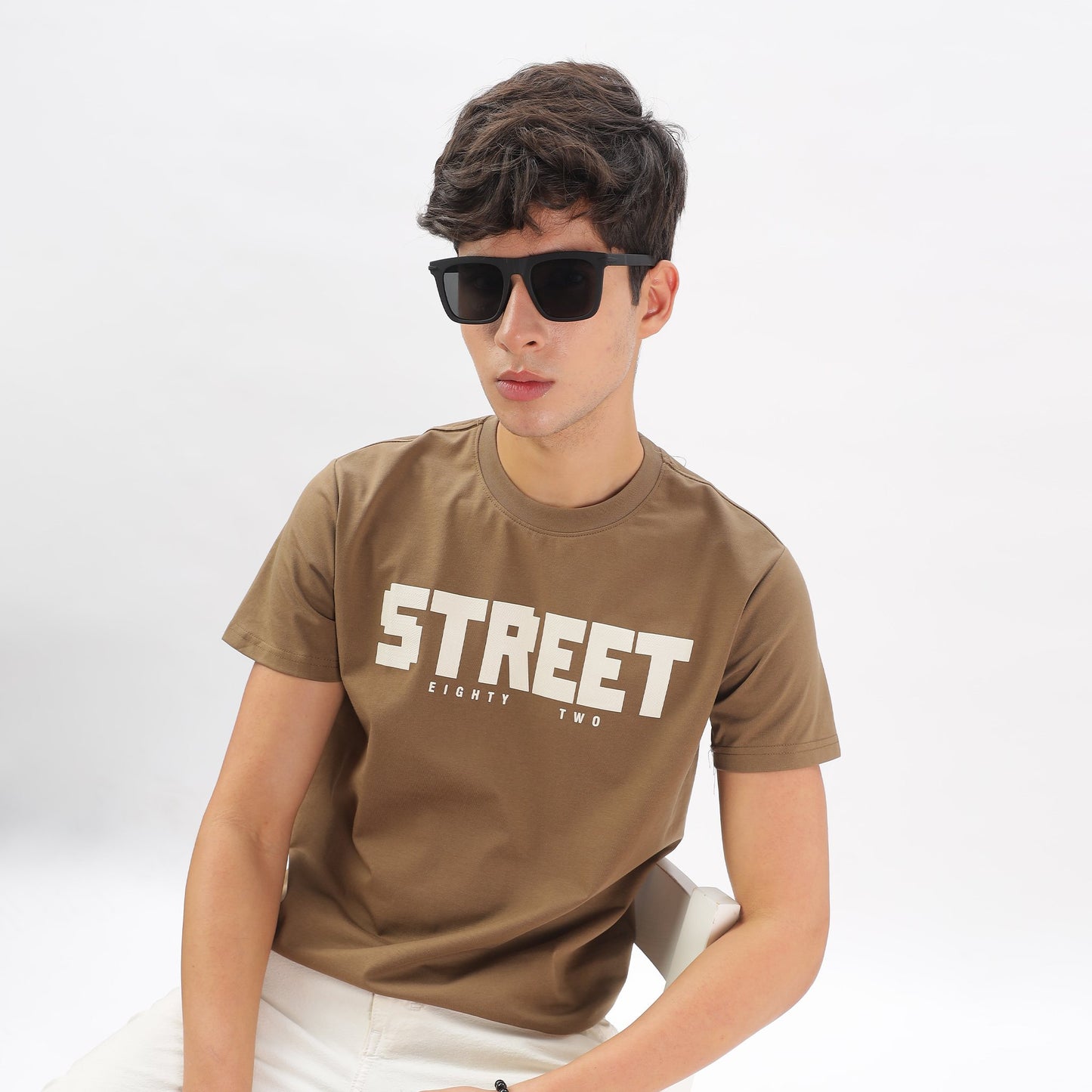 Mens Regular Tshirt - Textured Print