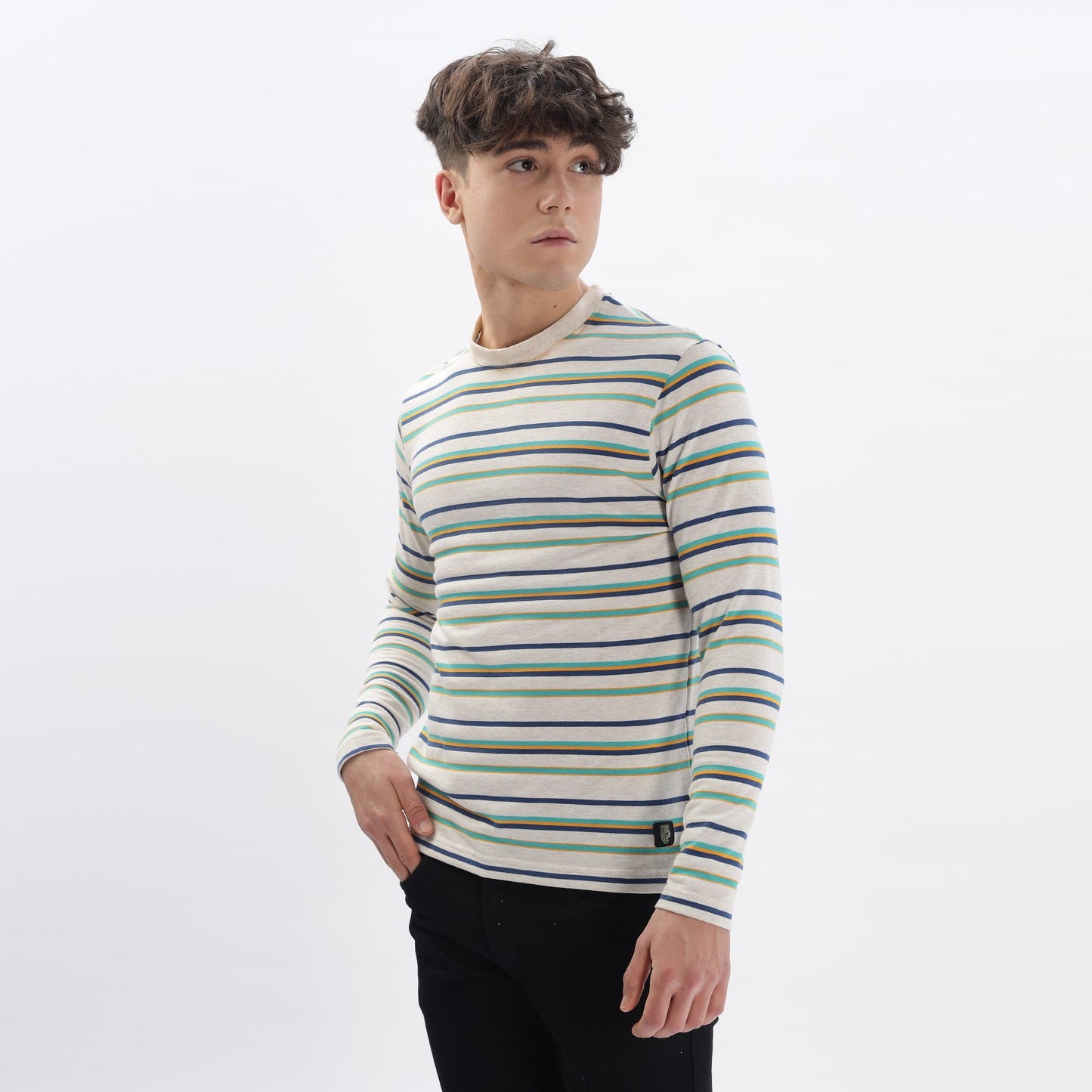 Regular - Long Sleeve Stripe T-Shirt