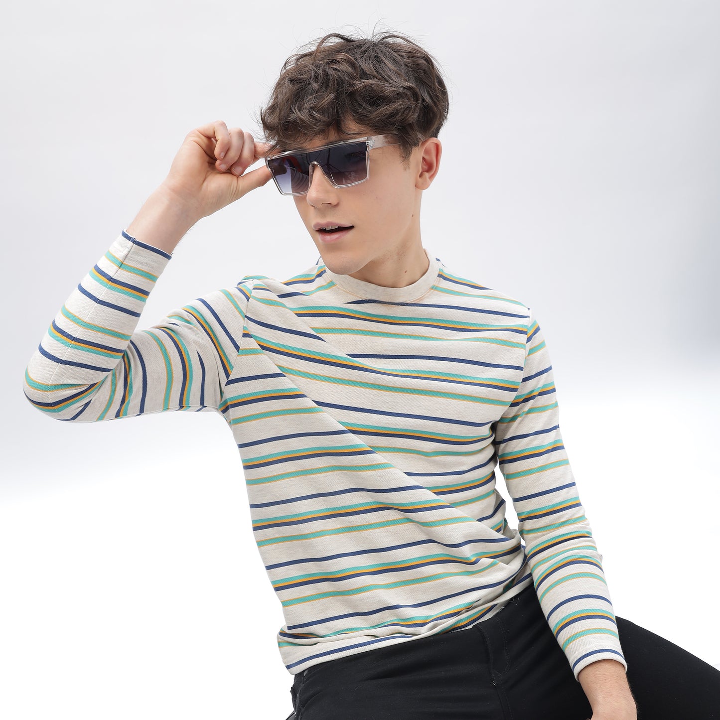 Regular - Long Sleeve Stripe T-Shirt