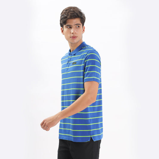 Mens Polo Collar T-shirt with  stripes