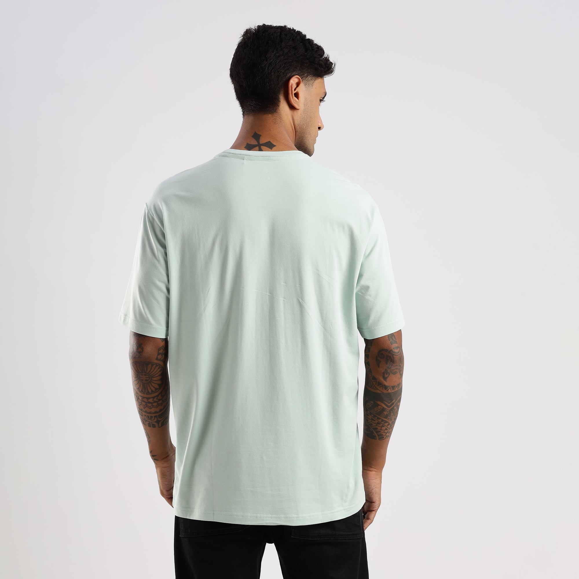 Plain Blue Haze Oversized essential t-shirt
