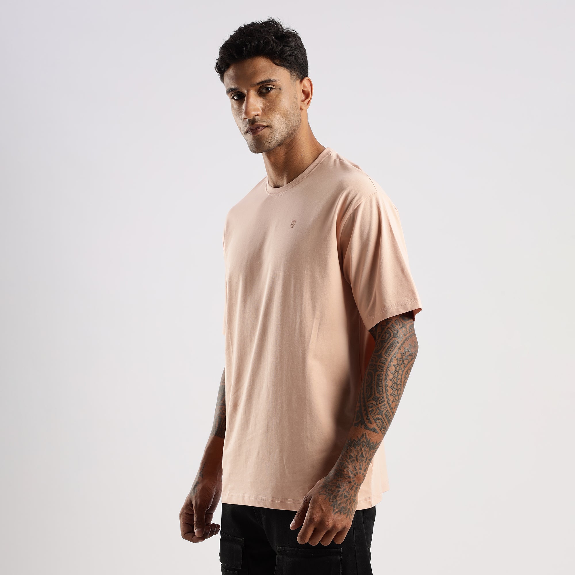 Plain Mahogany Rose Oversized  essential t-shirt