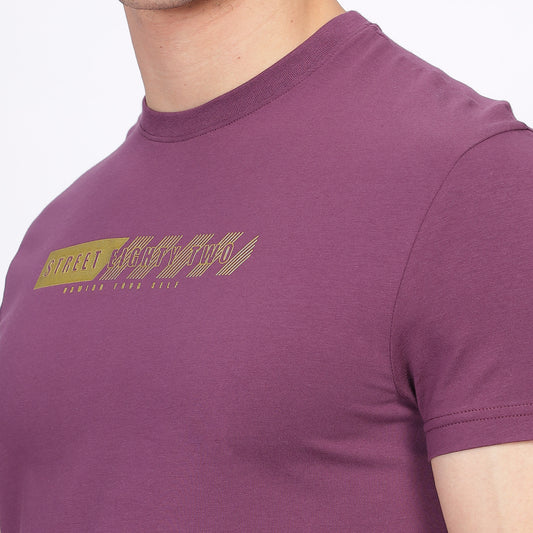 Regular T-shirt - Street82 dash lines front print