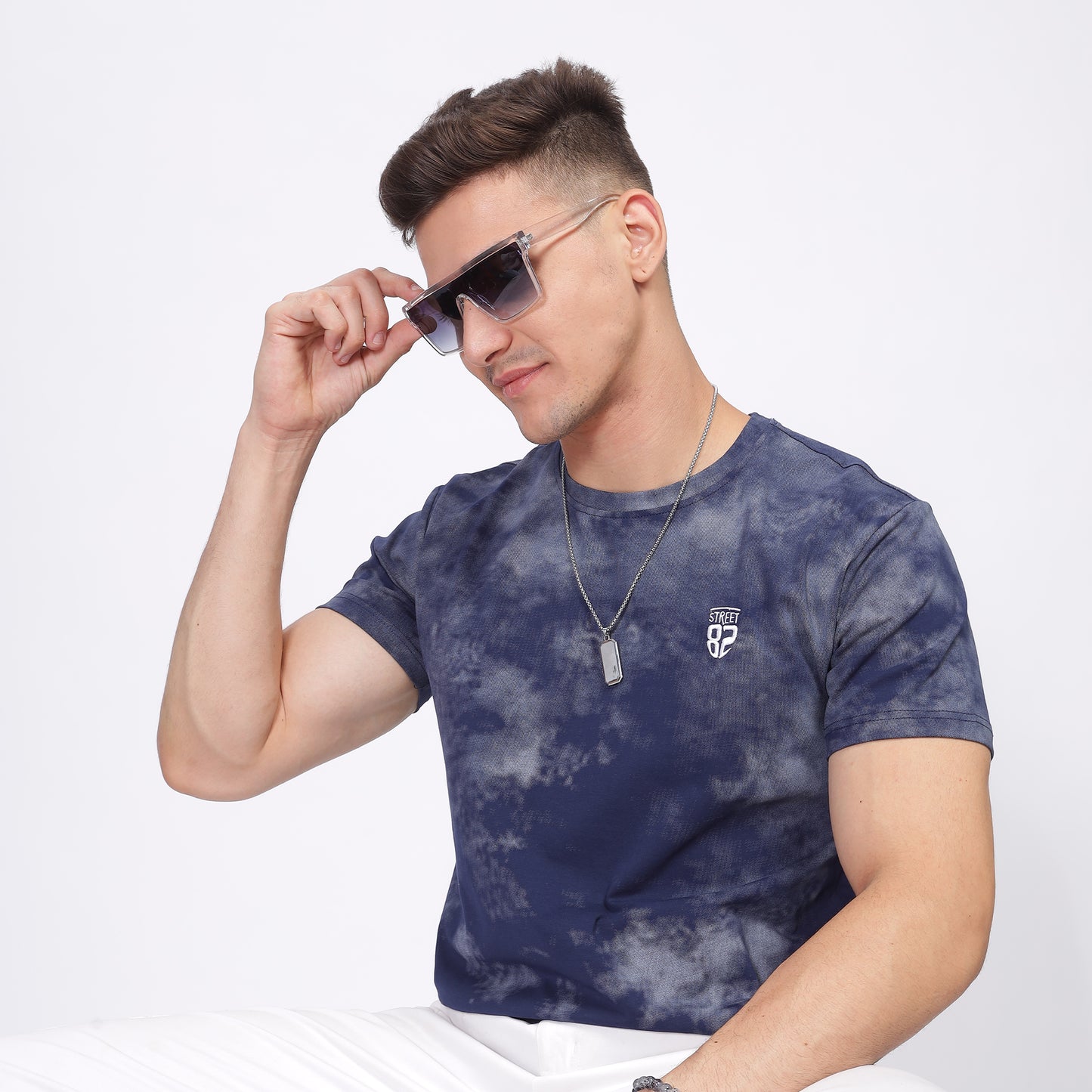 Men short sleeve tshirt - Patch Style