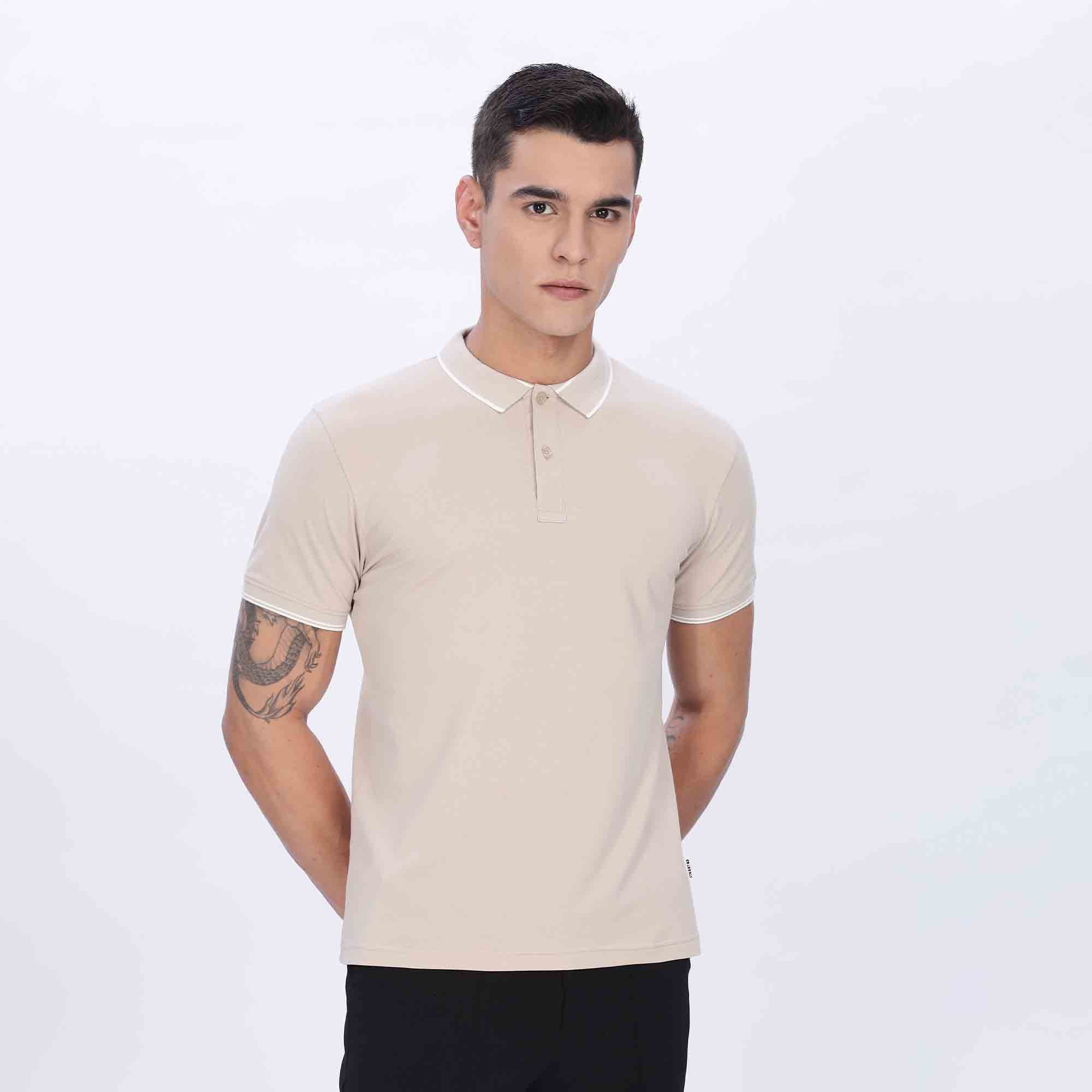 Slim Fit Polo Collar T- Shirt