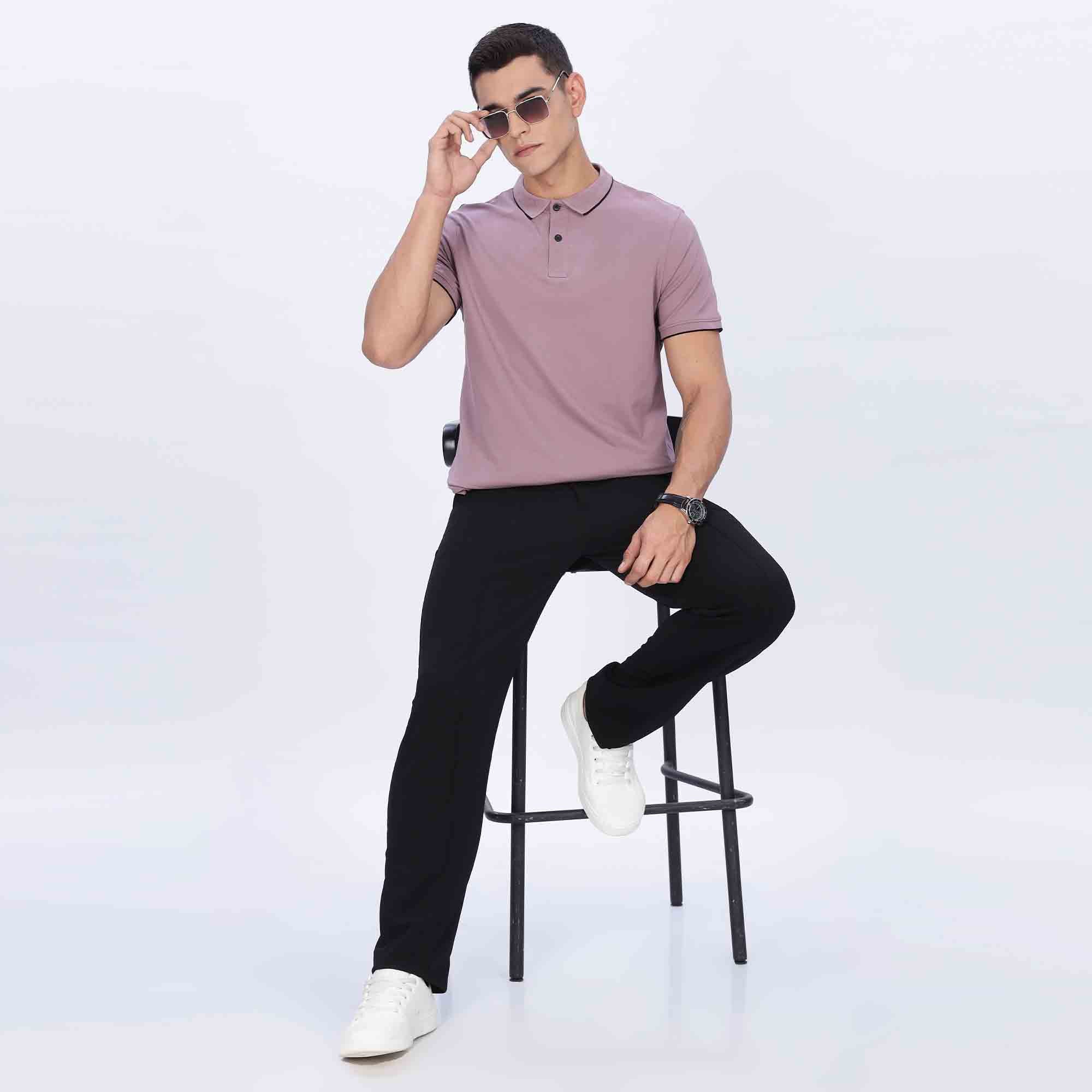 Men's Polo Collar  Regular T-shirt