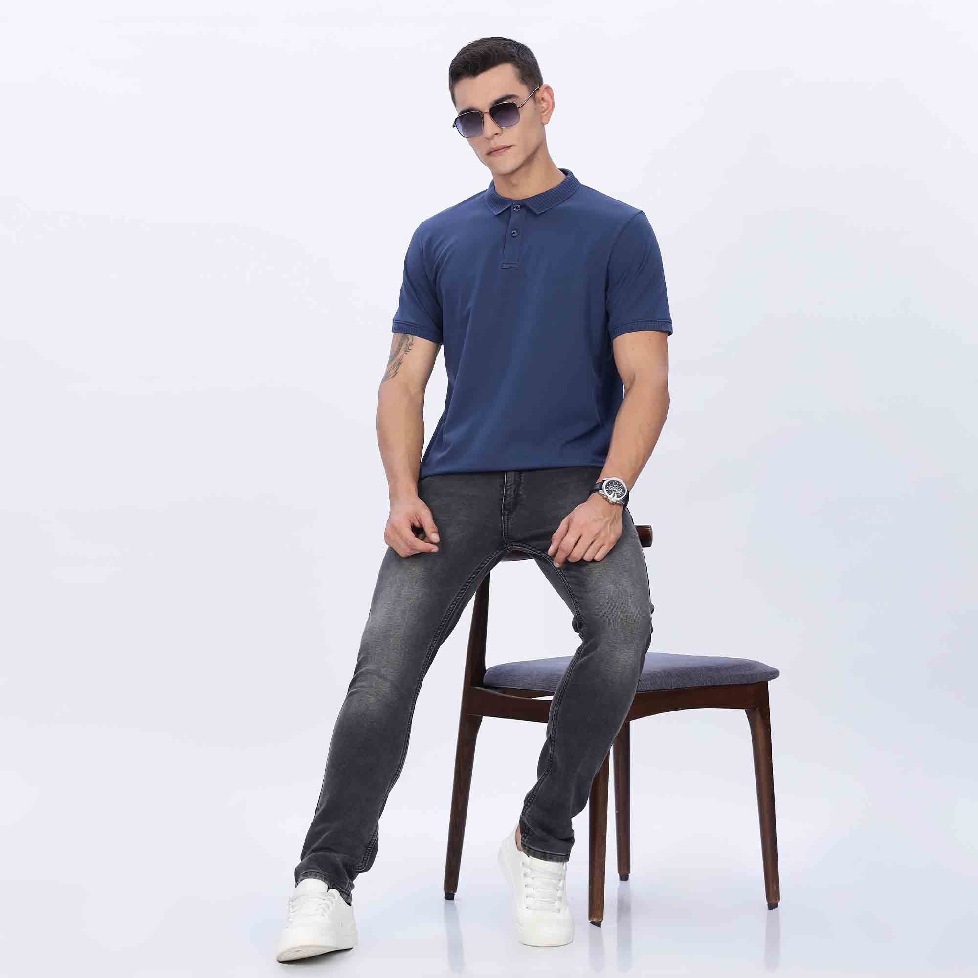 Regular Polo Collar T- Shirt