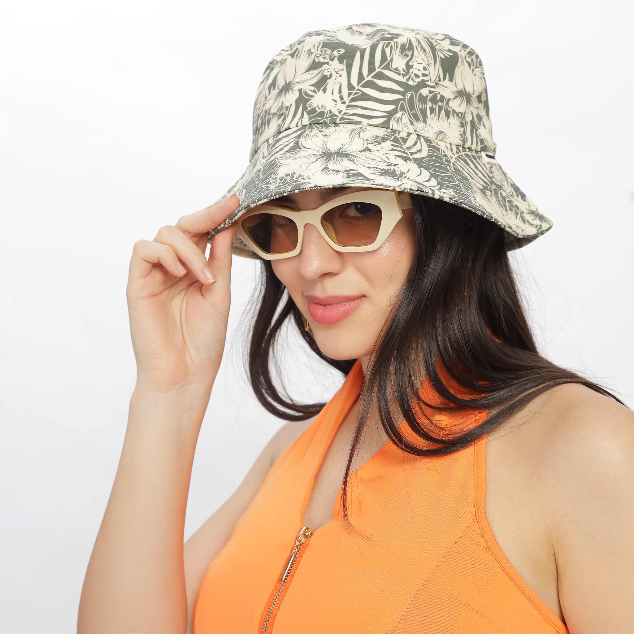 Tropical Vibe Sun-Proof Bucket Hat