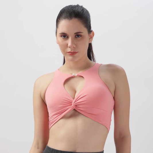 Women's Twist Knot Hollow Sports  Bra