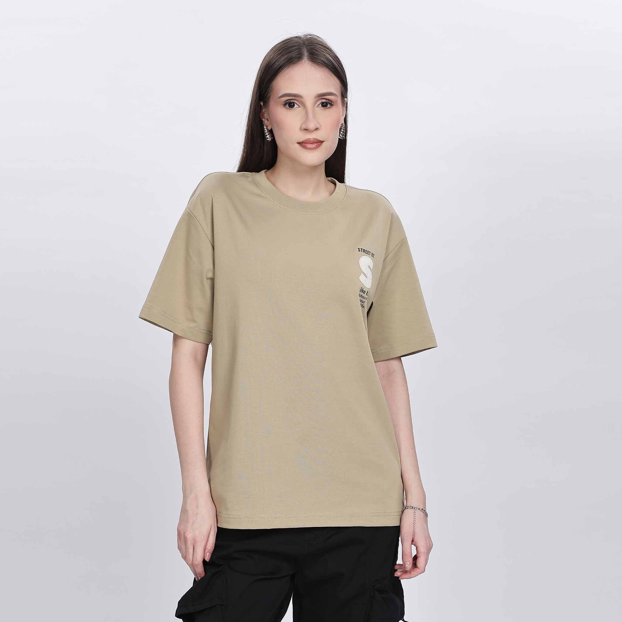 Applique Detailed Oversize T-shirt