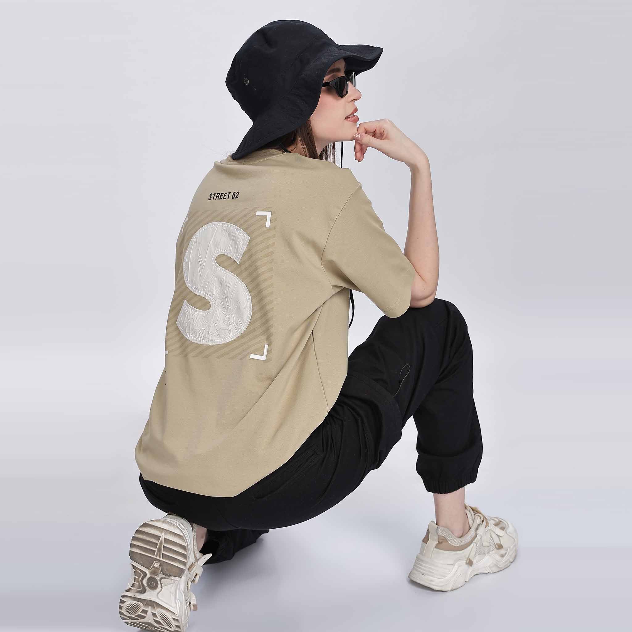 Applique Detailed Oversize T-shirt