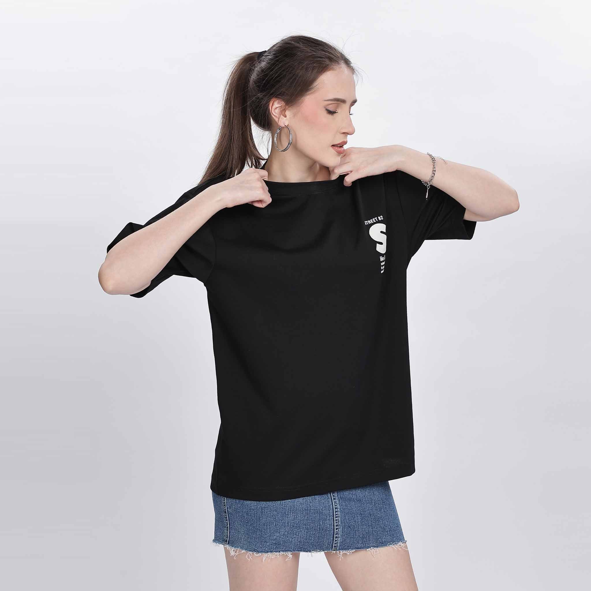 Applique Detailed Oversize T-shirt