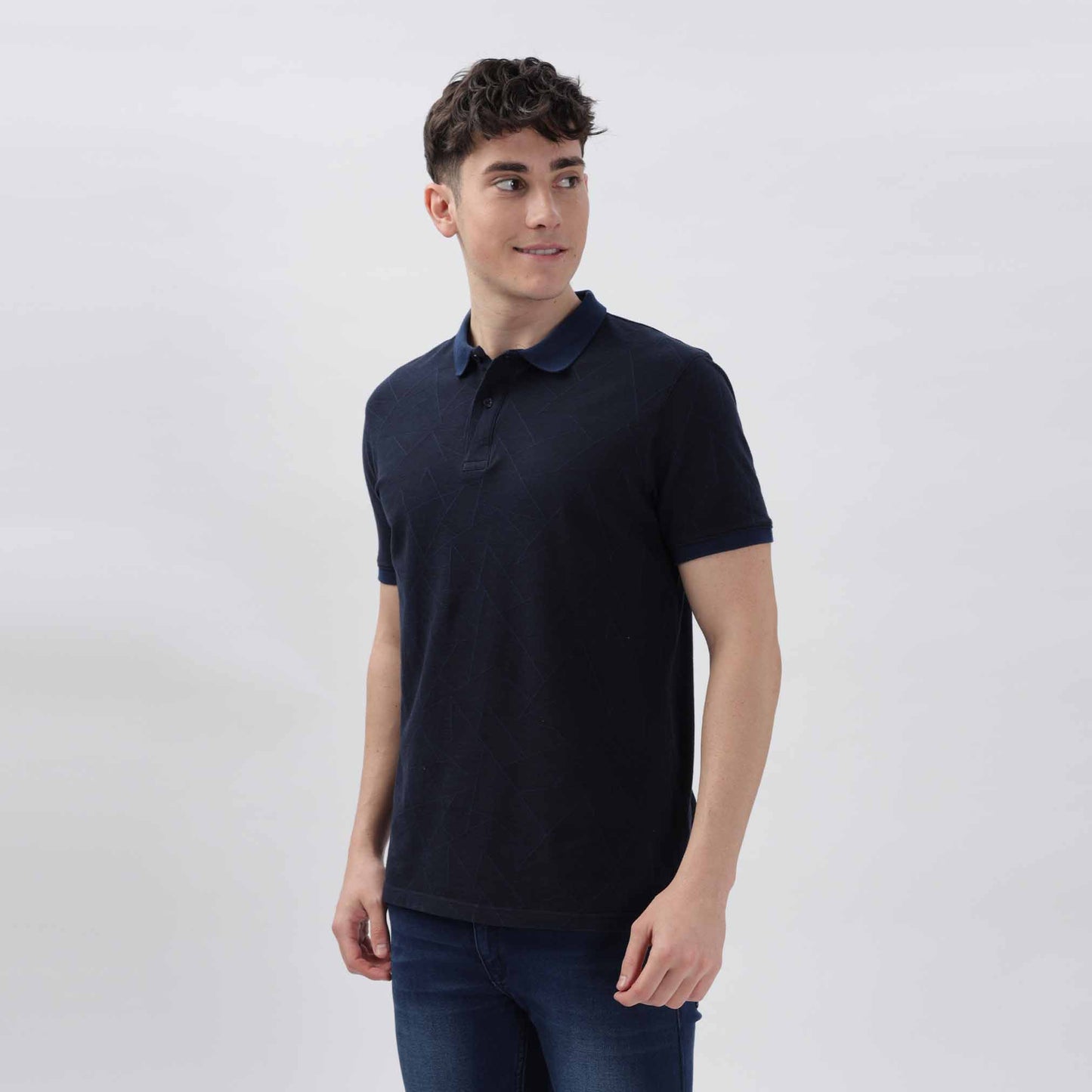 Triangle Pattern Polo Regular fit T shirt