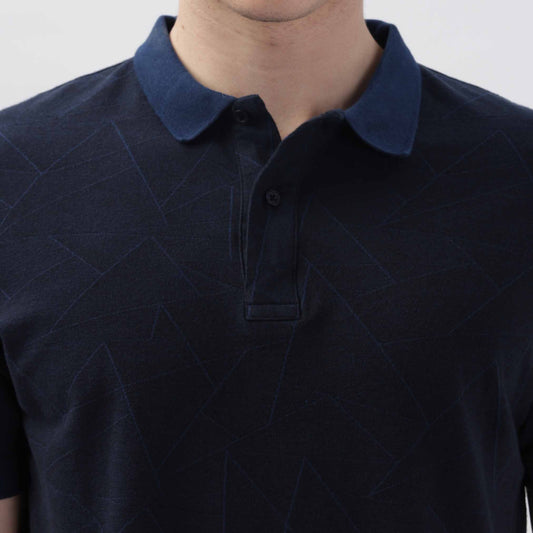 Triangle Pattern Polo Regular fit T shirt