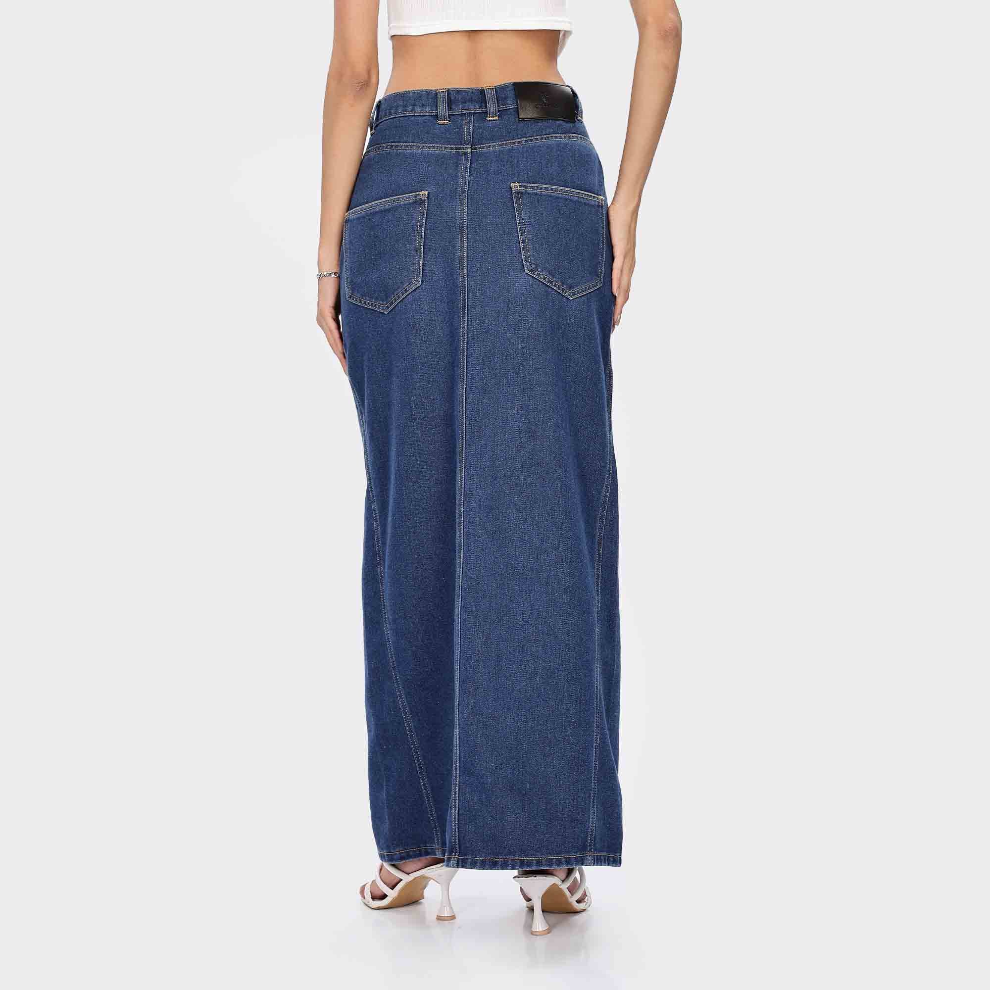 Denim Maxi Skirt