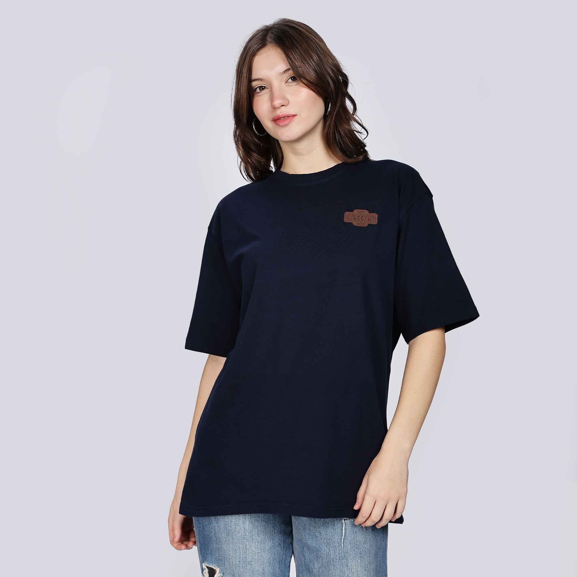 Street82  Unisex Applique Badge  Oversize T-shirt