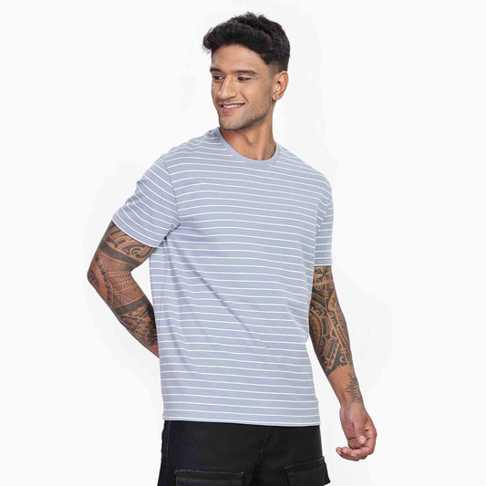 Classic Soft Stripe Crew Neck T-Shirt