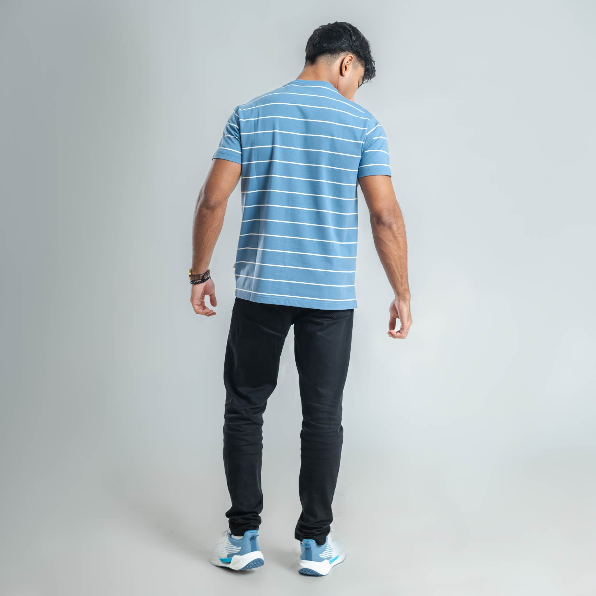 Regular Stripe T-shirt With Street82 small Badge right chest