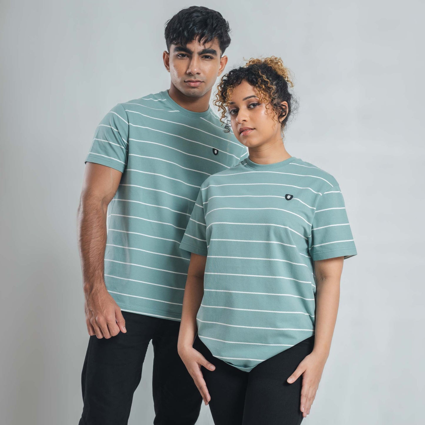 Regular Stripe T-shirt With Street82 small Badge right chest