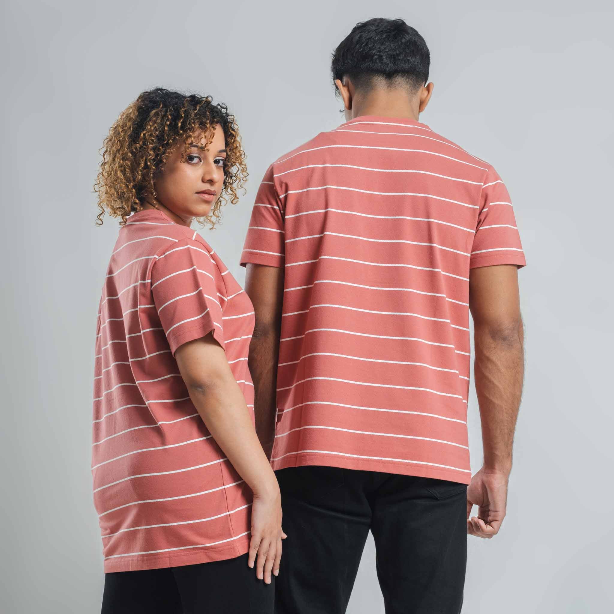 Regular Stripe T-shirt With Street82 small Badge right chest