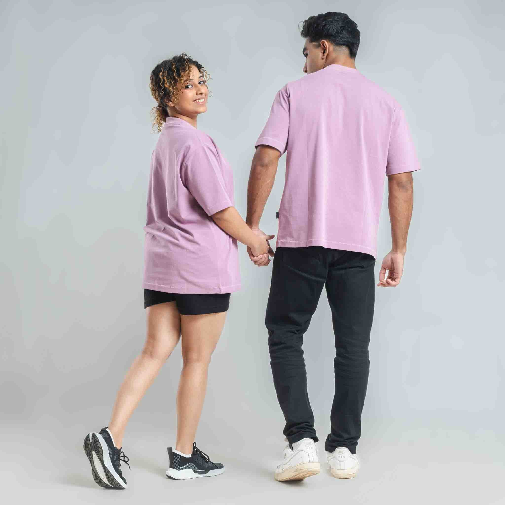 Relax fit Plain Oversize - Marsala Purple