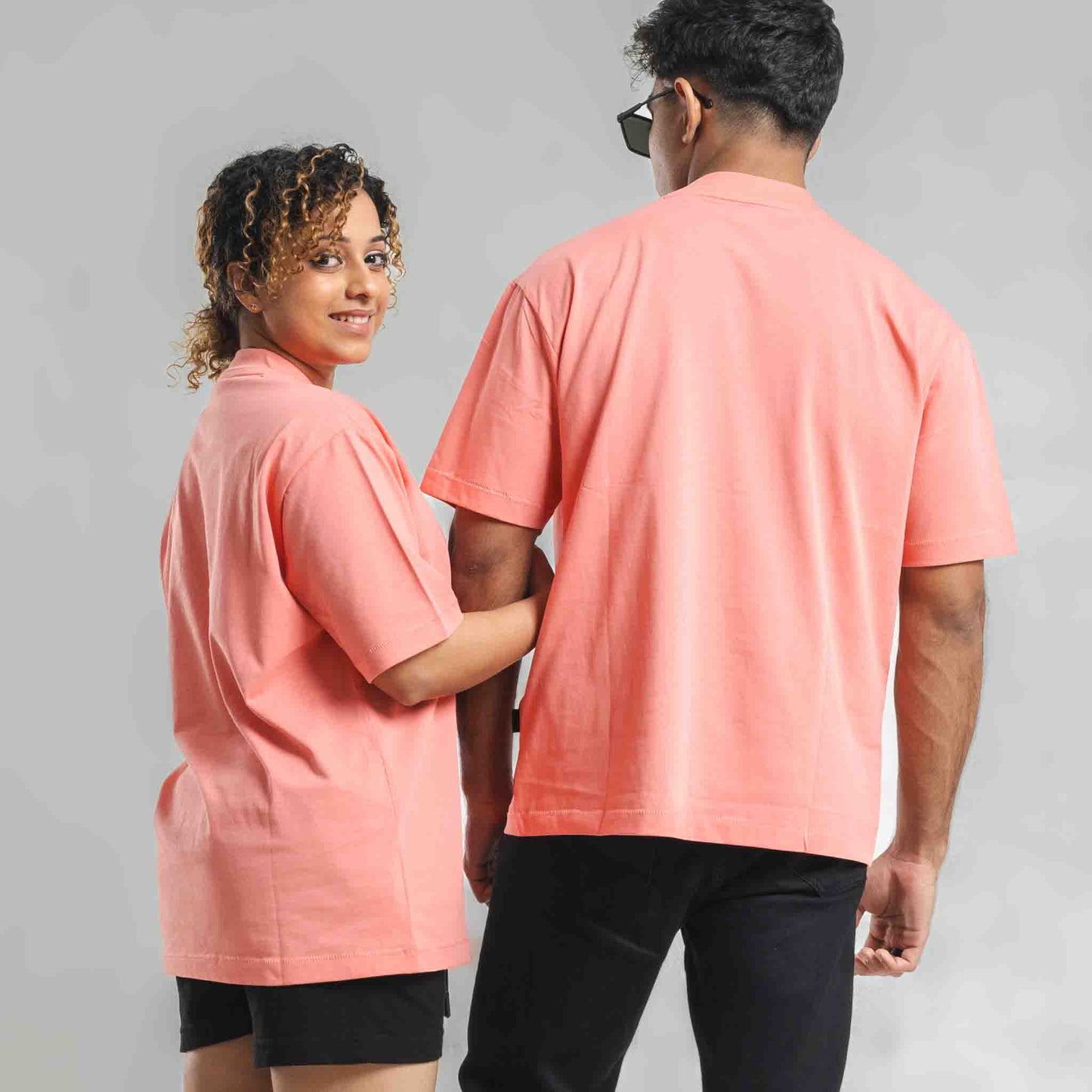 Relax fit Plain Oversize - Coral Pink