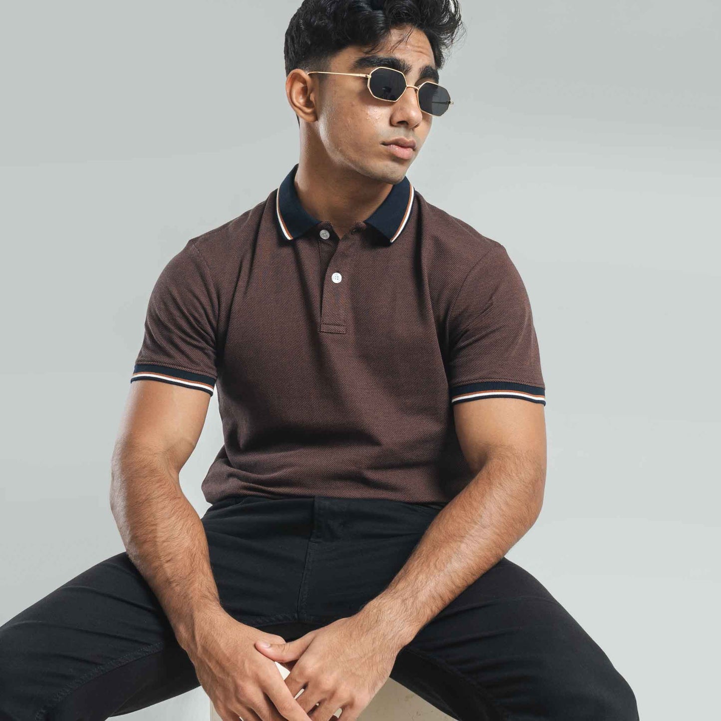 Contrast Dots Polo Regular Fit