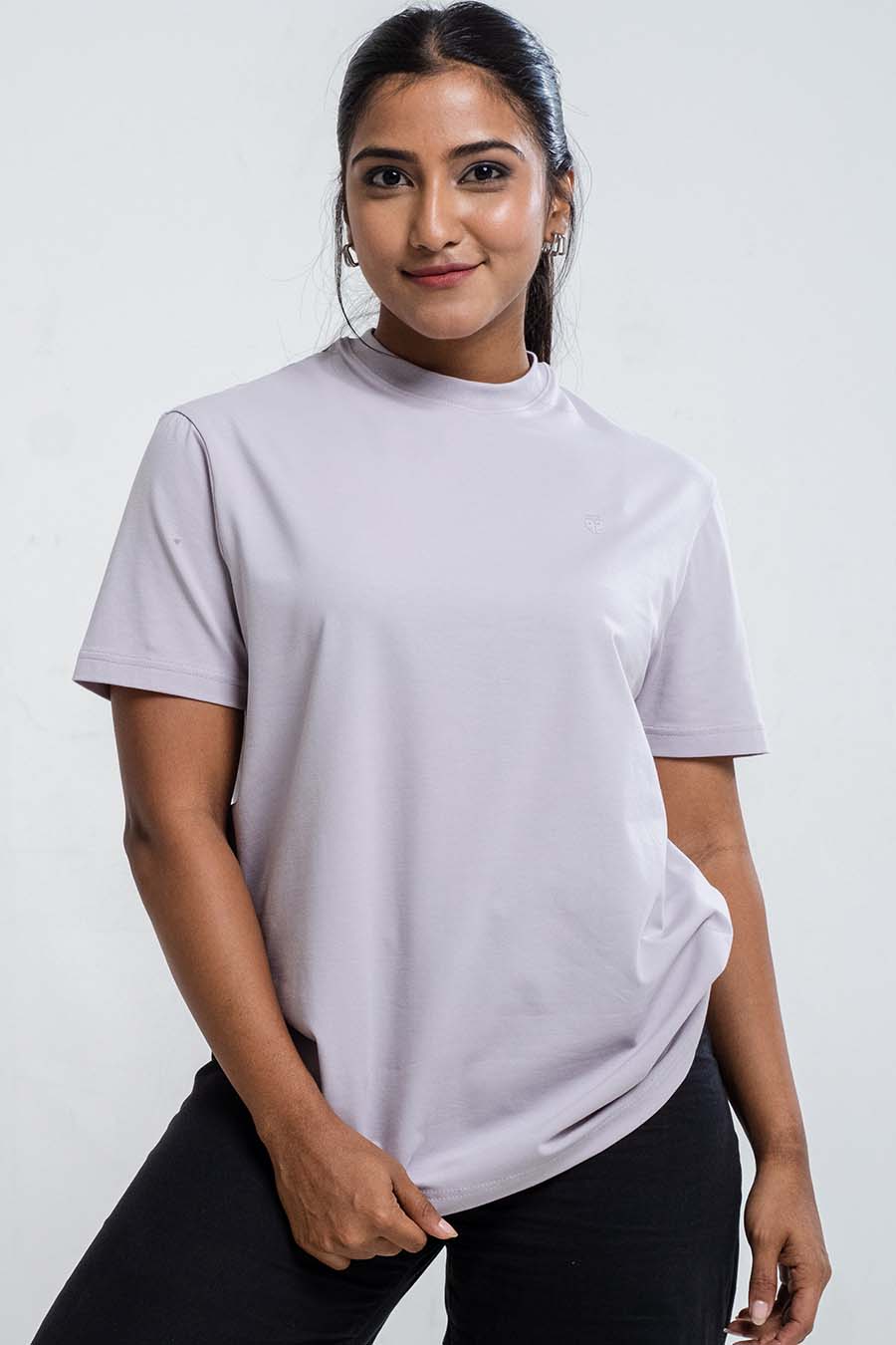 Ladies Plain 8 colors crew neck essential t-shirt