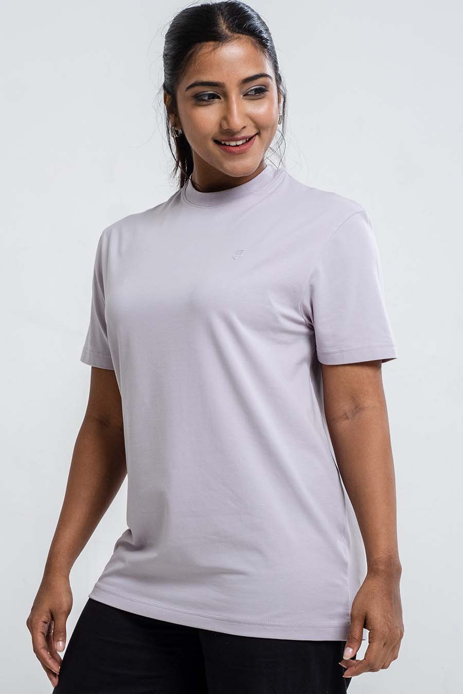 Ladies Plain 8 colors crew neck essential t-shirt