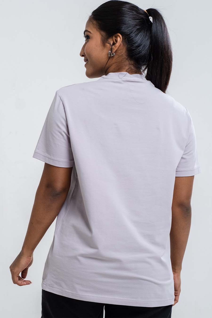 Ladies Plain 8 colors crew neck essential t-shirt